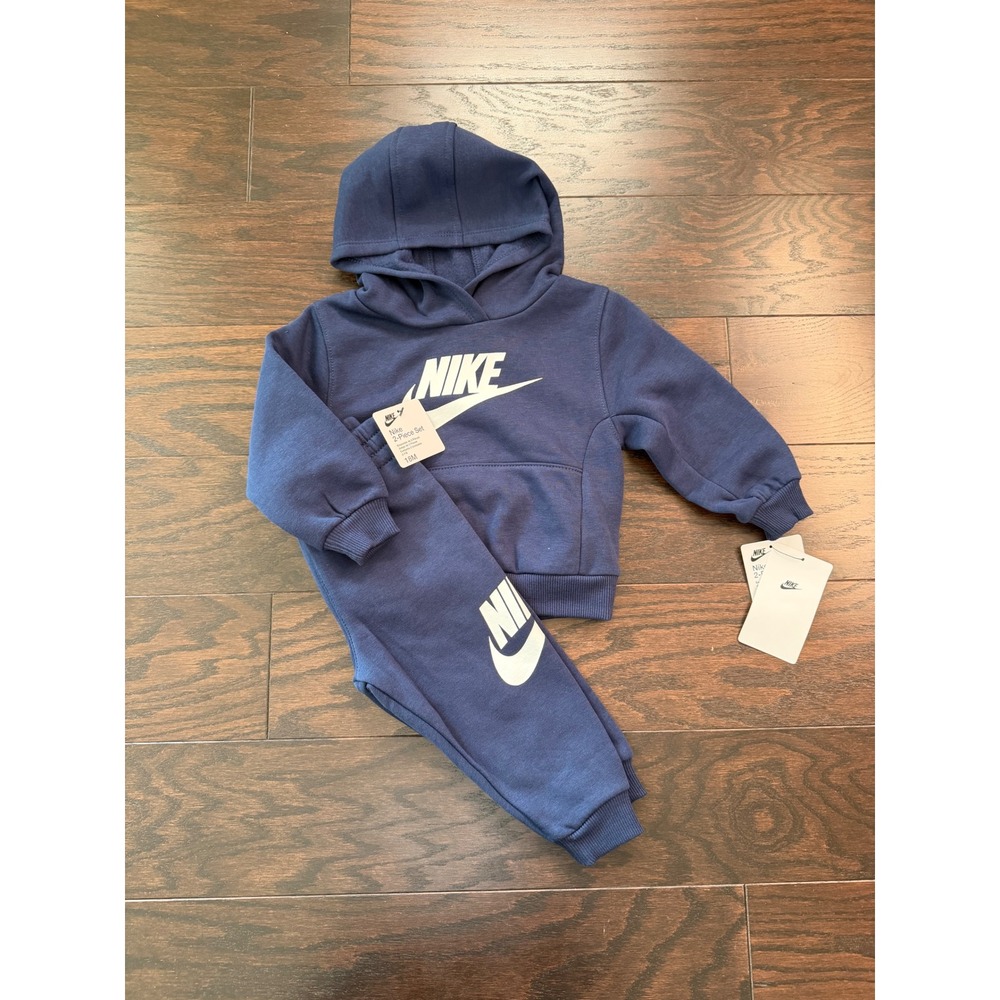 Nike Kids 2-Piece Hoodie and Joggers Set Midnight Navy 18M 66L135-U90